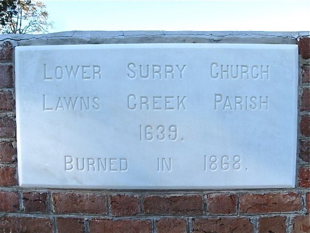 Lawn's Creek Church Marker