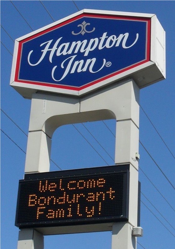 Hampton Inn Welcomes Bondurant Family