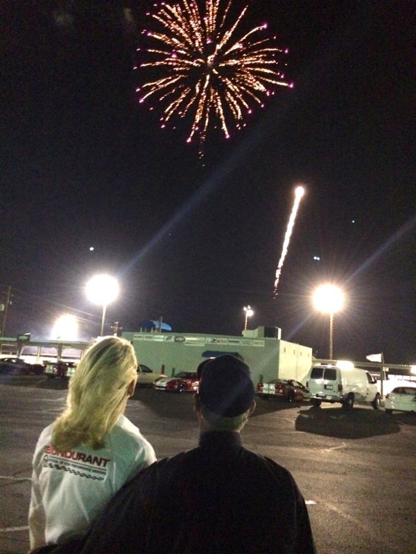 Pat & Bob Watch Fireworks Display