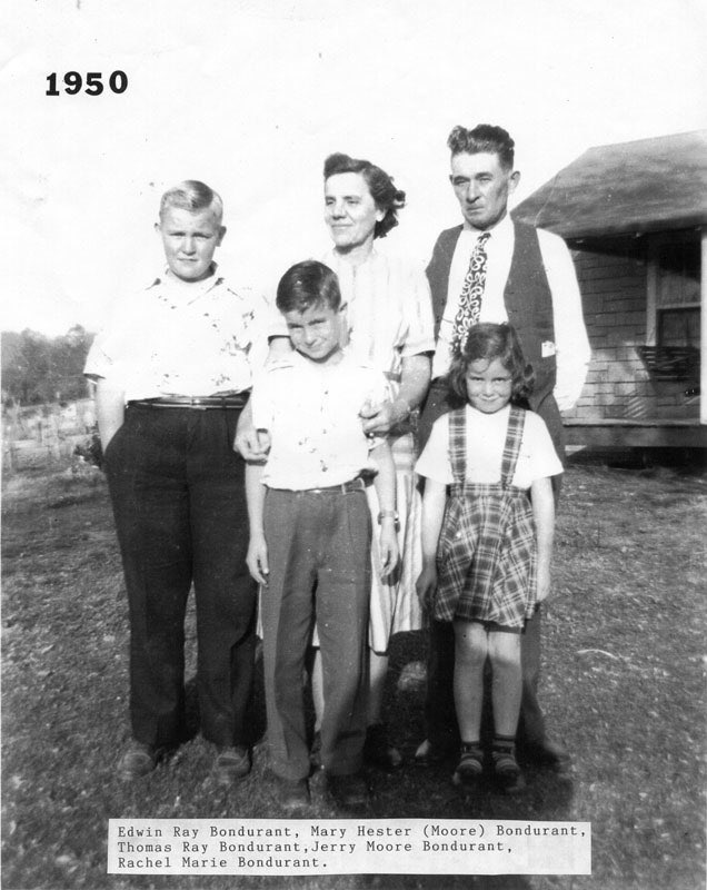 Edwin Ray Bondurant Family 1950