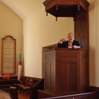 David Earhart in pulpit Merchants Hope Church.jpg