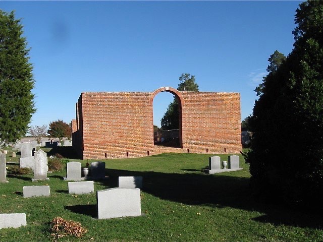 Lawn's Creek Church Ruins at Bacon Castle
