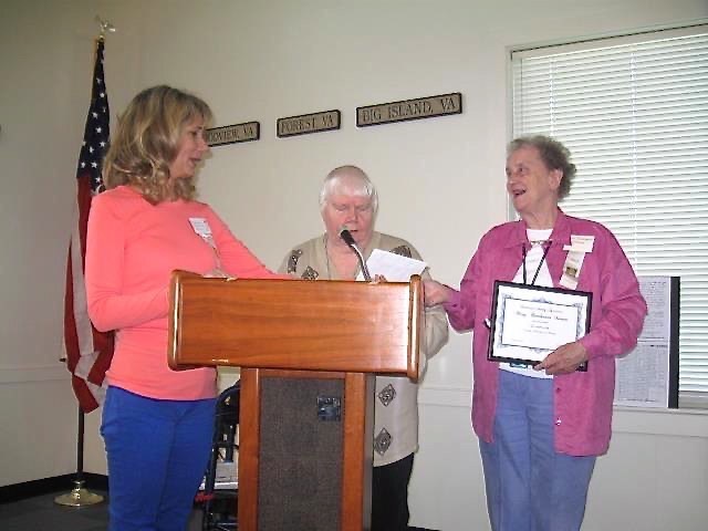 Mary Wareen Presented Service Award