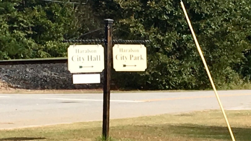 Haralson Town Sign
