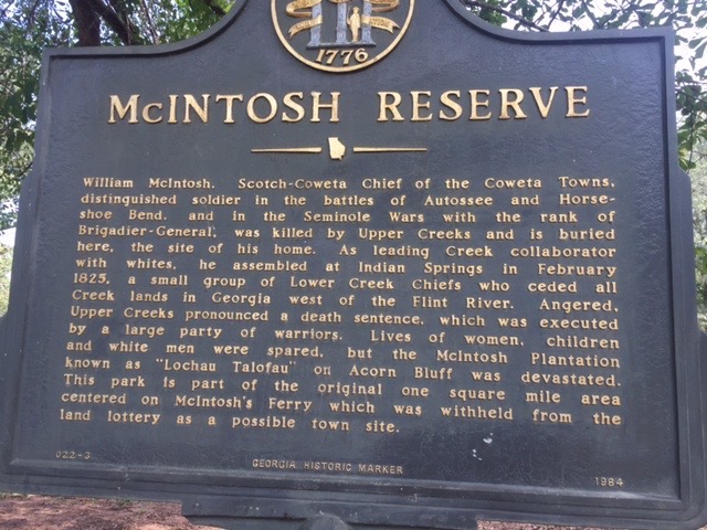 McIntosh Reserve Sign
